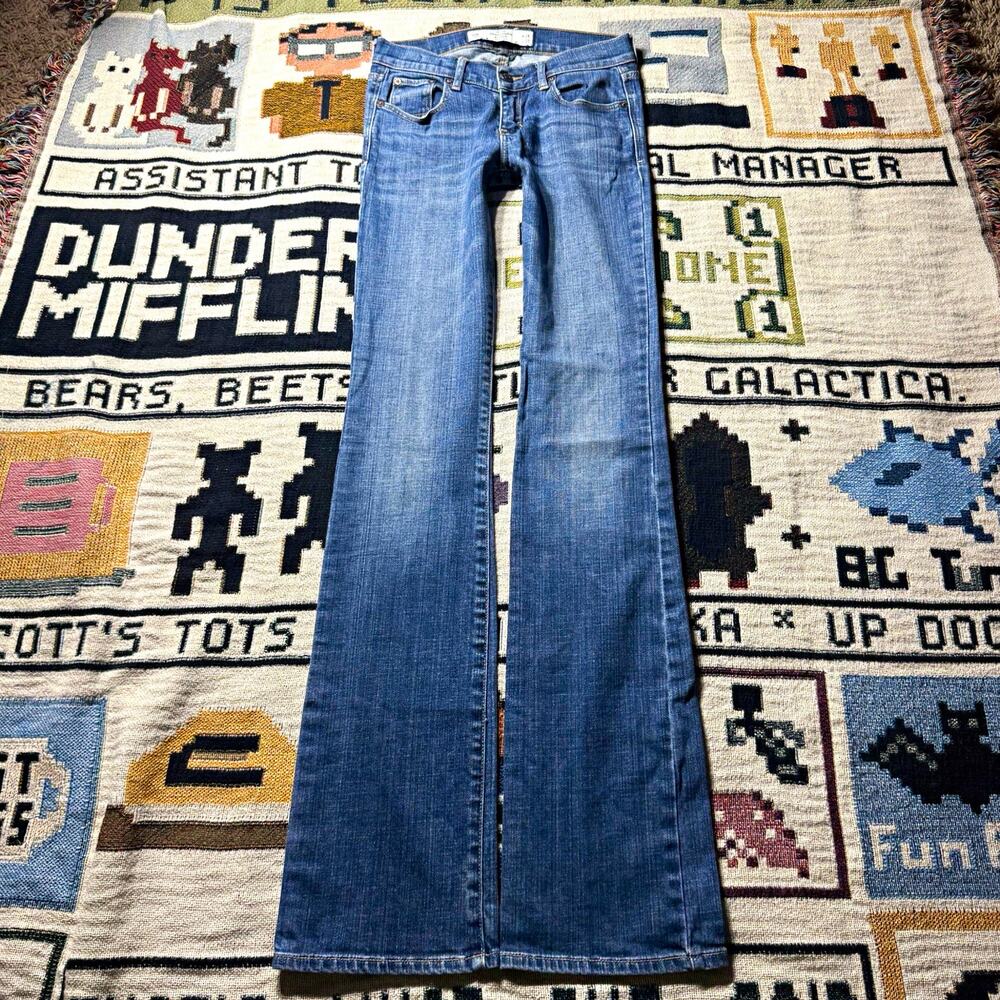 Abercrombie & Fitch Women’s Bootcut Jeans Blue Medium Wash Denim 5-Pocket